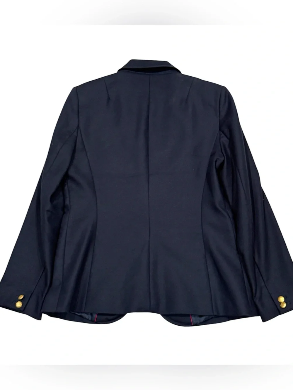 Fall 2012 Banana Republic Navy Gold Button Double Breasted Blazer Sz 10